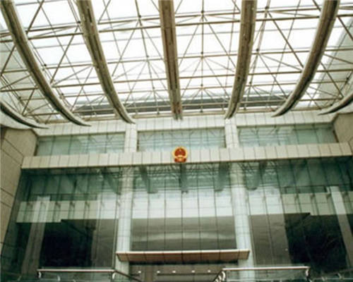 萍乡法院玻璃采光顶